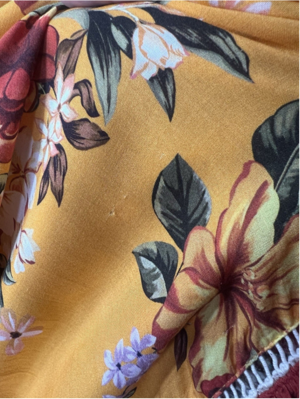 Farm Rio for Anthropologie Soigne Maxi Dress Wrap Dress Boho Tropical XS Floral - Picture 15 of 16
